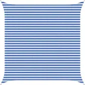 Syfax Zonneschaduwzeil Blauw en Wit 4,5 x 4,5 m HDPE