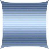 Syfax Zonneschaduwzeil Blauw en Wit 6 x 6 m HDPE