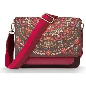 Pip studio Fenna Cross Body Schoudertas Medium Ricamo Dark Red