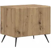 vidaXL Tv-meubel Artisanaal eiken Bewerkt hout