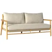 Cotoons Tuinbank Lorenza 2 Zits Sofa Teak + Kussens Beige