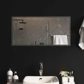 Syfax LED Badkamer Spiegel Transparant 80 x 40 cm gehard glas