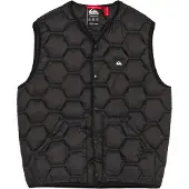 Quiksilver - Jassen - Fuse Urban Gilet True Black voor Heren van Nylon - Maat M - Zwart