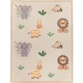 Tapis.fr Kindertapijt wasbaar Emilio beige 160x220 cm