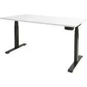 Schaffenburg Dextro Plus Zit-sta-bureau Rechthoekig T-Voet 1.800 (B) x 800 (D) x 645 (H) mm Melamine