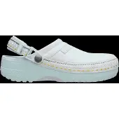 Crocs - Classic Crafted Vegan Suede Stitch - Sandalen M6 / W8, grijs