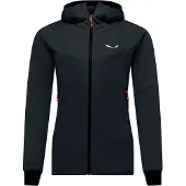 Salewa - Women's Sella Crevasse Hooded Jacket - Fleecevest 34, zwart