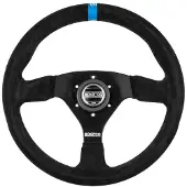 Sparco Steering Wheel 383 Suede Black w/ Logo