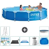 Intex Framezwembad, rond - 366x76 cm - 8-delig, model S20434