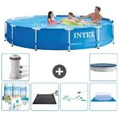 Intex Framezwembad, rond - 366x76 cm - 7-delig, model S20428