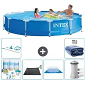 Intex Framezwembad, rond - 366x76 cm - 7-delig, model S20437