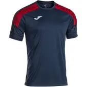 Joma Championship Viii Short Sleeve T-shirt Blauw L Man