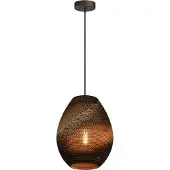 Masterlight 1-lichts hanglamp Carta Pineapple Think-paper cacao Ø 29cm