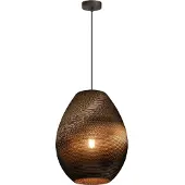 Masterlight 1-lichts hanglamp Carta Pineapple Think-paper cacao Ø 39cm