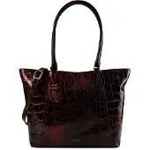 Burkely Cool Colbie Wide Tote 15.6" Burgundy