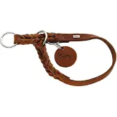 Hunter Solid Education halsband, kleur: Cognak