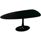 Giga Meubel Eettafel Owen Kiezel Zwart O-poot 200cm