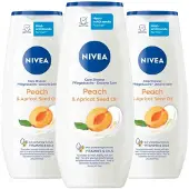 Nivea 3x Douchegel Peach & Apricot Seed Oil 250 Ml