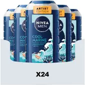 Nivea 24x Shampoo & Douchegel 3in1 Cool Marine 250 Ml