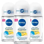 Nivea 3x Deodorant Roller Summer Happiness 50 ml