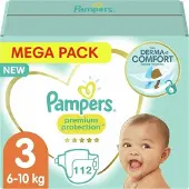 Pampers Premium Protection Maat 3 - 112 Luiers Voordeelverpakking