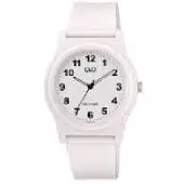 Q&Q -unisex-horloge-dames/heren-100 meter waterdicht-wit-duidelijke wijzerplaat-lichtgewicht-diameter 38 mm