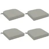 vidaXL 4-Piece Zitkussens SOEST 4 pcs 100% Polyester Grijs