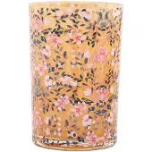 Clayre & Eef Waxinelichthouder Roze Glas