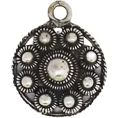 Zeeuws Meisje - Zeeuwse knoop omring door kleine Zeeuwse knoopjes Hanger