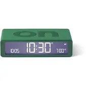 Lexon Flip Classic Wekker - ON OFF Door Middel van Flip - Touchwekker - groen