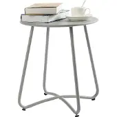 Famanu bijzettafel, weerbestendig - grijs