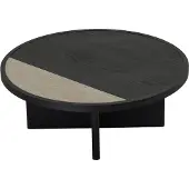Bronx Salontafel Maeva Ø80 cm zwart eiken
