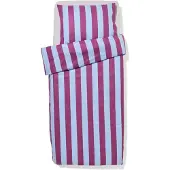 HEMA Dekbedovertrek 140x200/220cm Zacht Katoen Strepen Blauw-paars (multi)