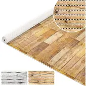 ANRO Badmat Houtlook Bruin 130x300cm Antislip Douchemat Afwasbaar Sneldrogend