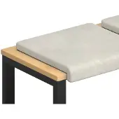 vidaXL Bankkussen 4 st fluweel Crèmekleurig Diepte 35 cm