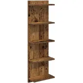 vidaXL Wandplank Oud hout 30 x 15 x 100 cm Bewerkt hout