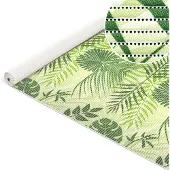 ANRO Badmat Tropisch Groen 130x15cm Antislip Douchemat Afwasbaar Sneldrogend