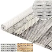 ANRO Badmat Houtlook Grijs 130x140cm Antislip Douchemat Afwasbaar Sneldrogend