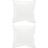 vidaXL Hoofdkussen 2 st 80 x 80 cm Australische Wol Wit
