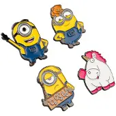 Grupo Erik Set van 4 Minions-speldjes (Minions) – een verzamelobject, ideaal als cadeau