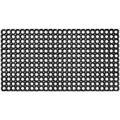 ANRO Deurmat Zwart 40x60cm Schoonloopmat Antislip Op Maat