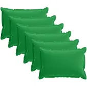 vidaXL Kussensloop 6 st HOUTEN Groen 40 x 60 cm Polyester
