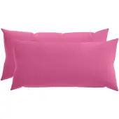 vidaXL Kussensloop 2 st HEERLEN Roze 40 x 70 cm Polyester