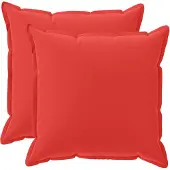 vidaXL Kussensloop 2 st HOUTEN Rood 80 x 80 cm Polyester