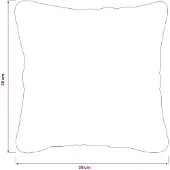 vidaXL Kussensloop 6 st HEERLEN Rood 30 x 30 cm Polyester