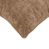 vidaXL Kussensloop 6 st HEERLEN Bruin 30 x 30 cm Chenille Stof