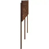 vidaXL Live Edge Hoofdbord ROSTOCK Donkerbruin 120 cm