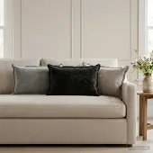 vidaXL Kussensloop 2 st HOUTEN Lichtgrijs 30 x 50 cm Chenille Stof