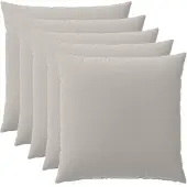 vidaXL Kussensloop 6 st HEERLEN Grijs 60 x 60 cm Polyester