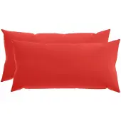 vidaXL Kussensloop 2 st HEERLEN Rood 40 x 80 cm Polyester
